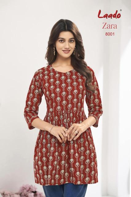 Laado zara vol-8 short top kurtis wholesale suppliers in online